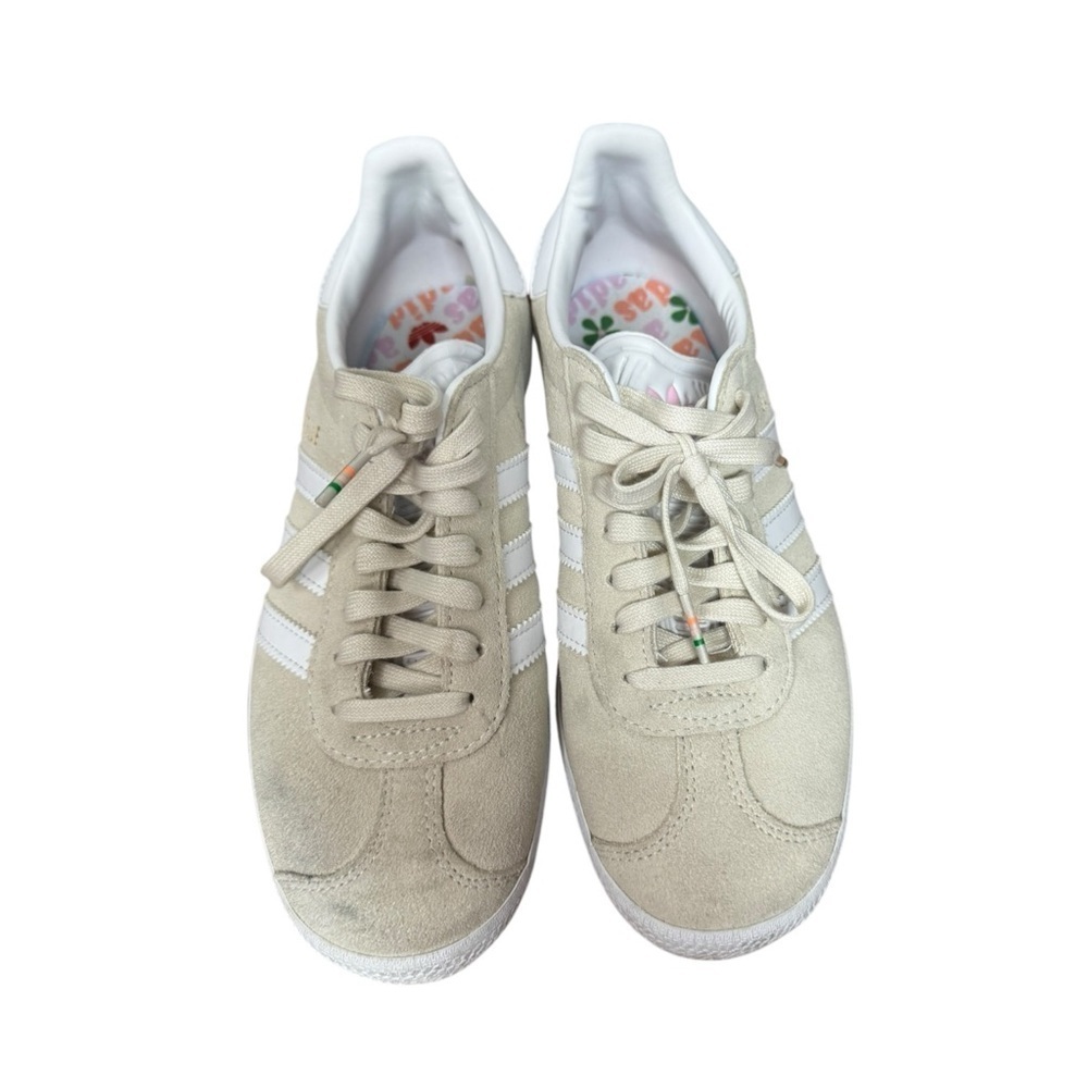 Adidas Originals Gazelle Off White Suede Sneakers Size 6 - Picture 6 of 8